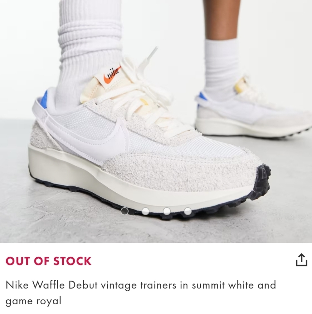 Nike Women's White and Cream Sneakers